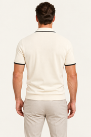 Parivo Knitted Polo Ivory