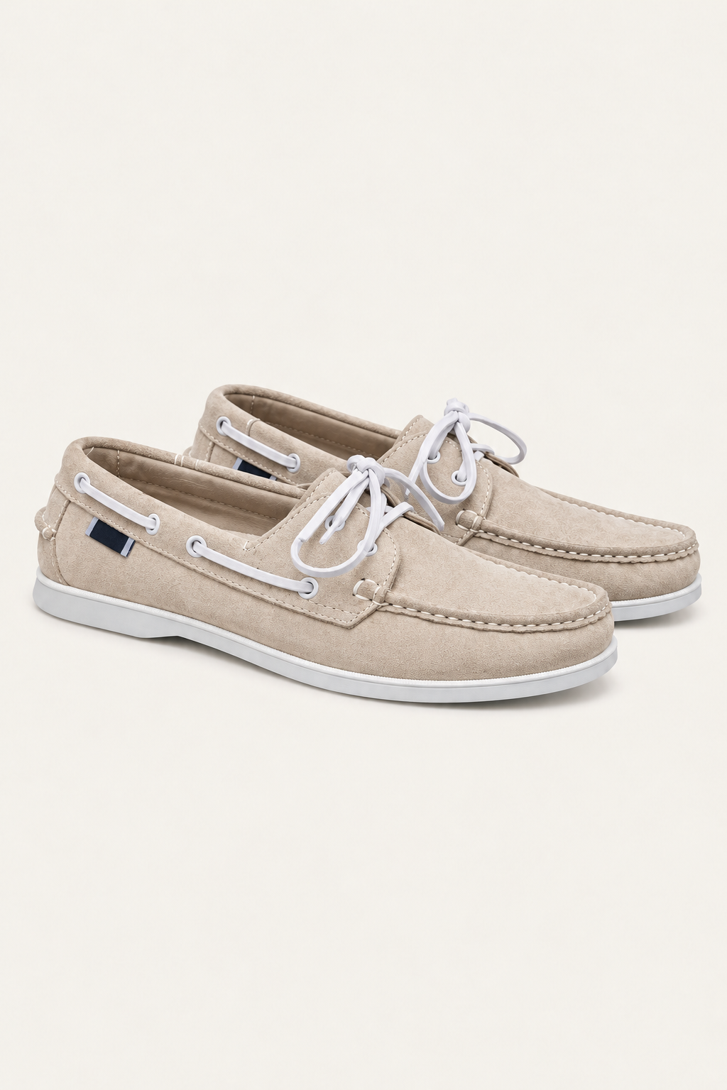 Deravo Suede Docksides Beige