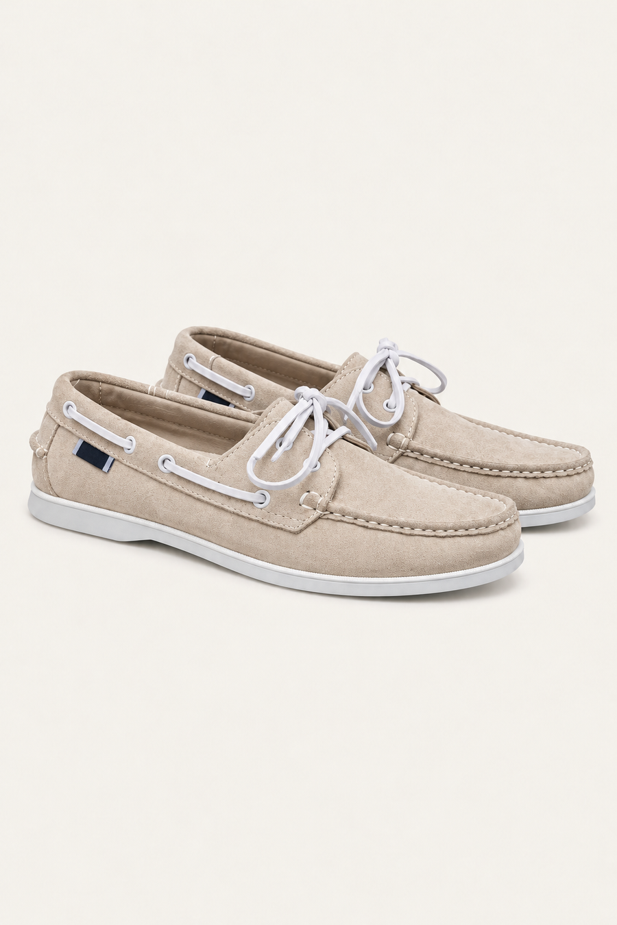 Deravo Suede Docksides Beige