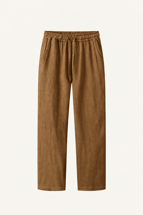 Pinaro Linen Trousers Brown