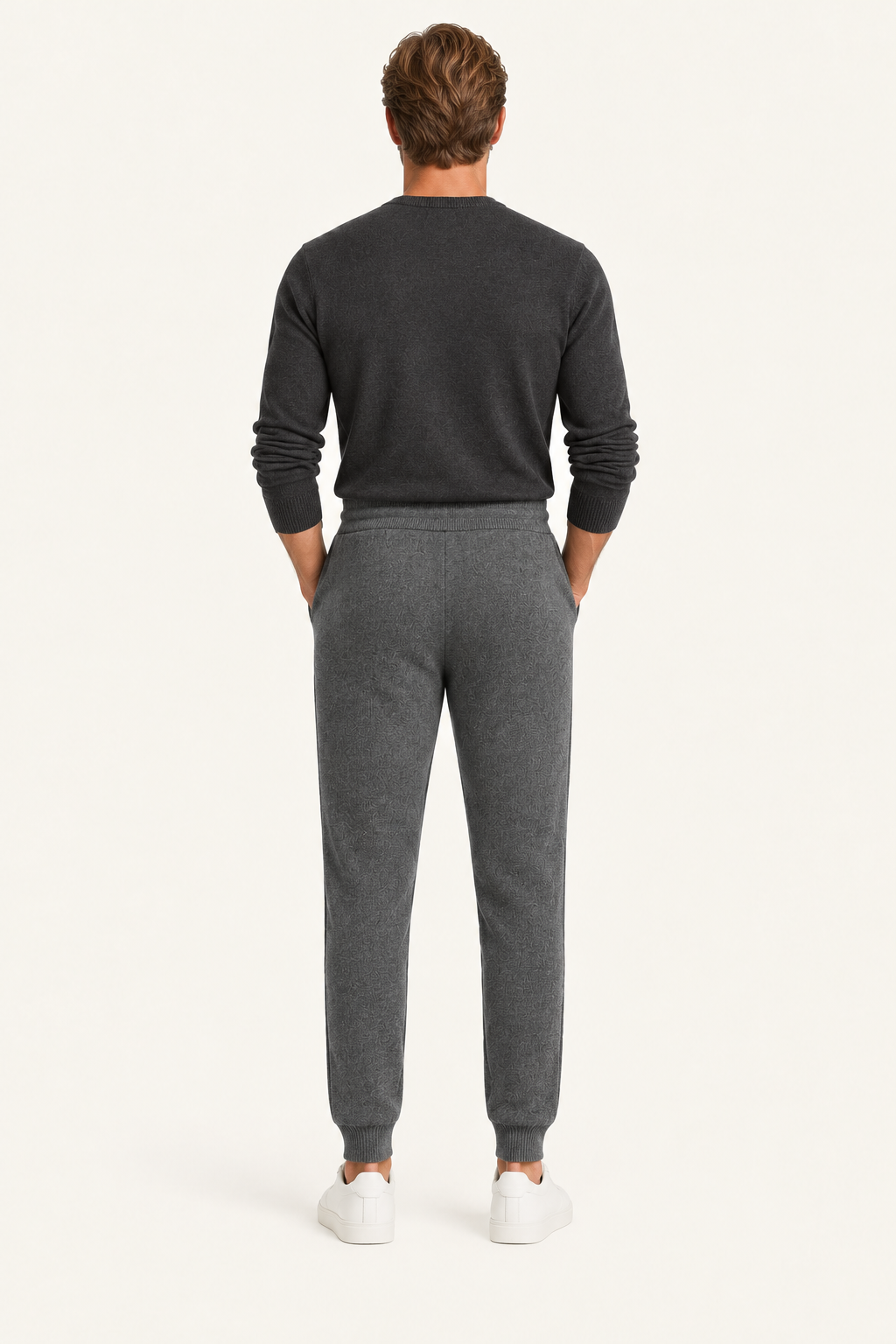 Nelaro Wool Lounge Trousers Grey