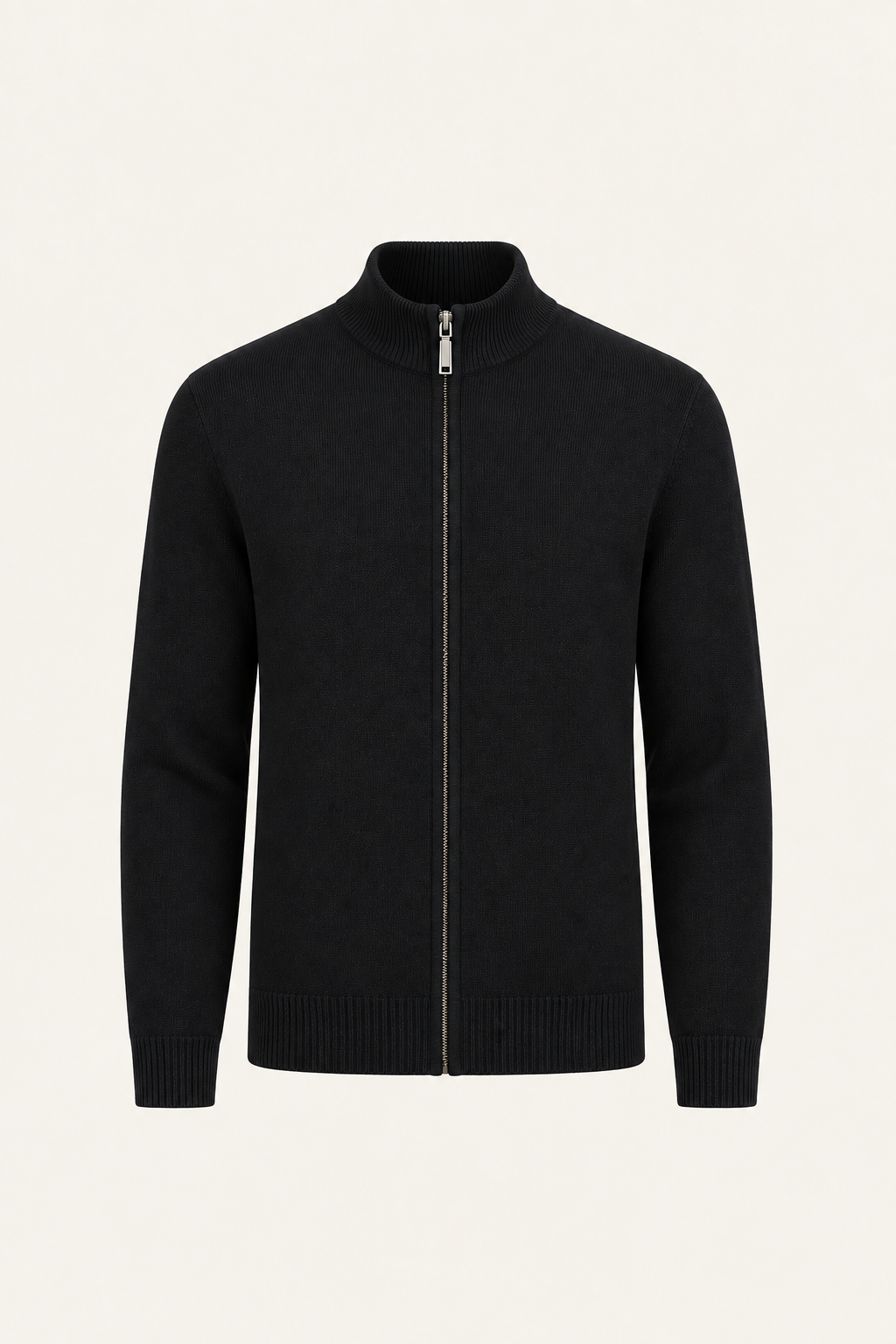 Vaniro Wool Cardigan Black