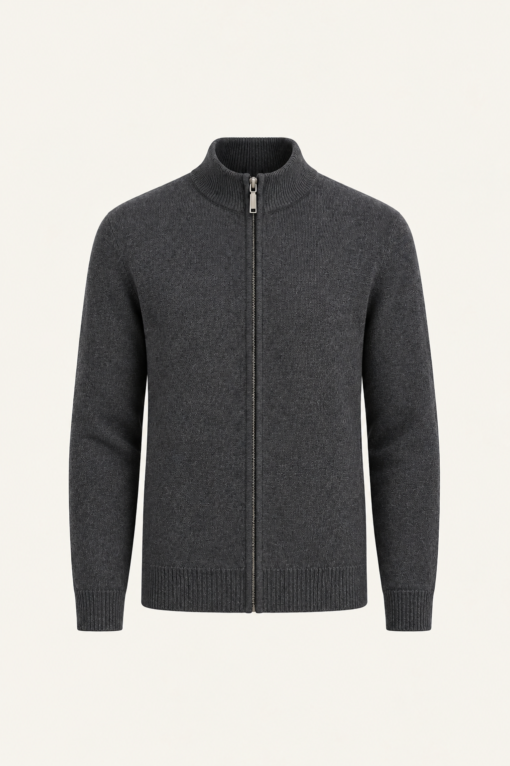 Vaniro Wool Cardigan Grey