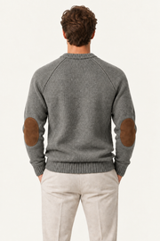 Sorivo Elbow-Patch Crewneck Grey