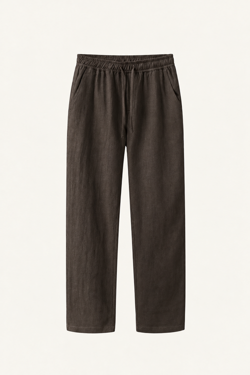 Pinaro Linen Trousers Mocha