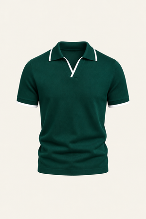 Parivo Knitted Polo Green
