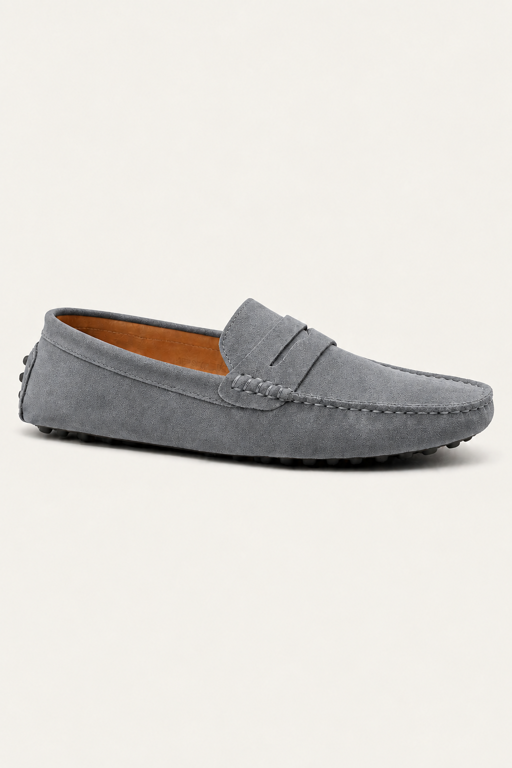 Suede Driver Loafers Grey