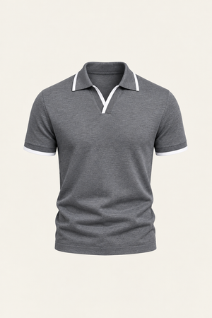 Parivo Knitted Polo Grey