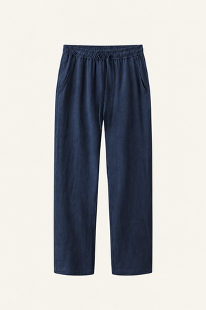 Pinaro Linen Trousers Navy