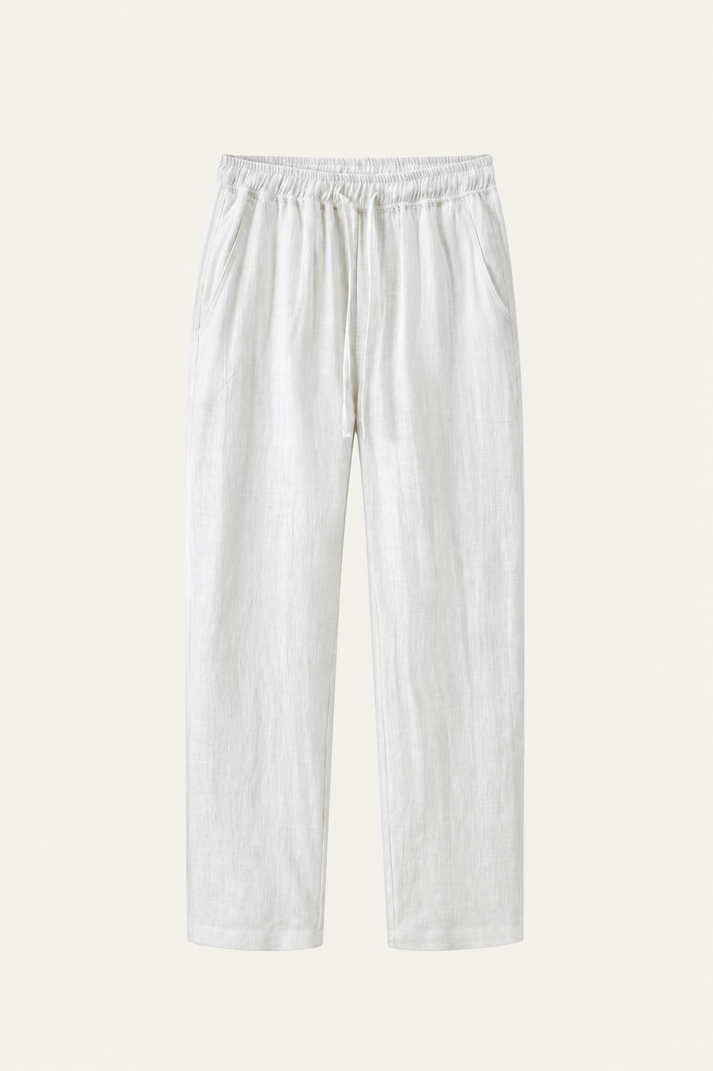 Pinaro Linen Trousers White
