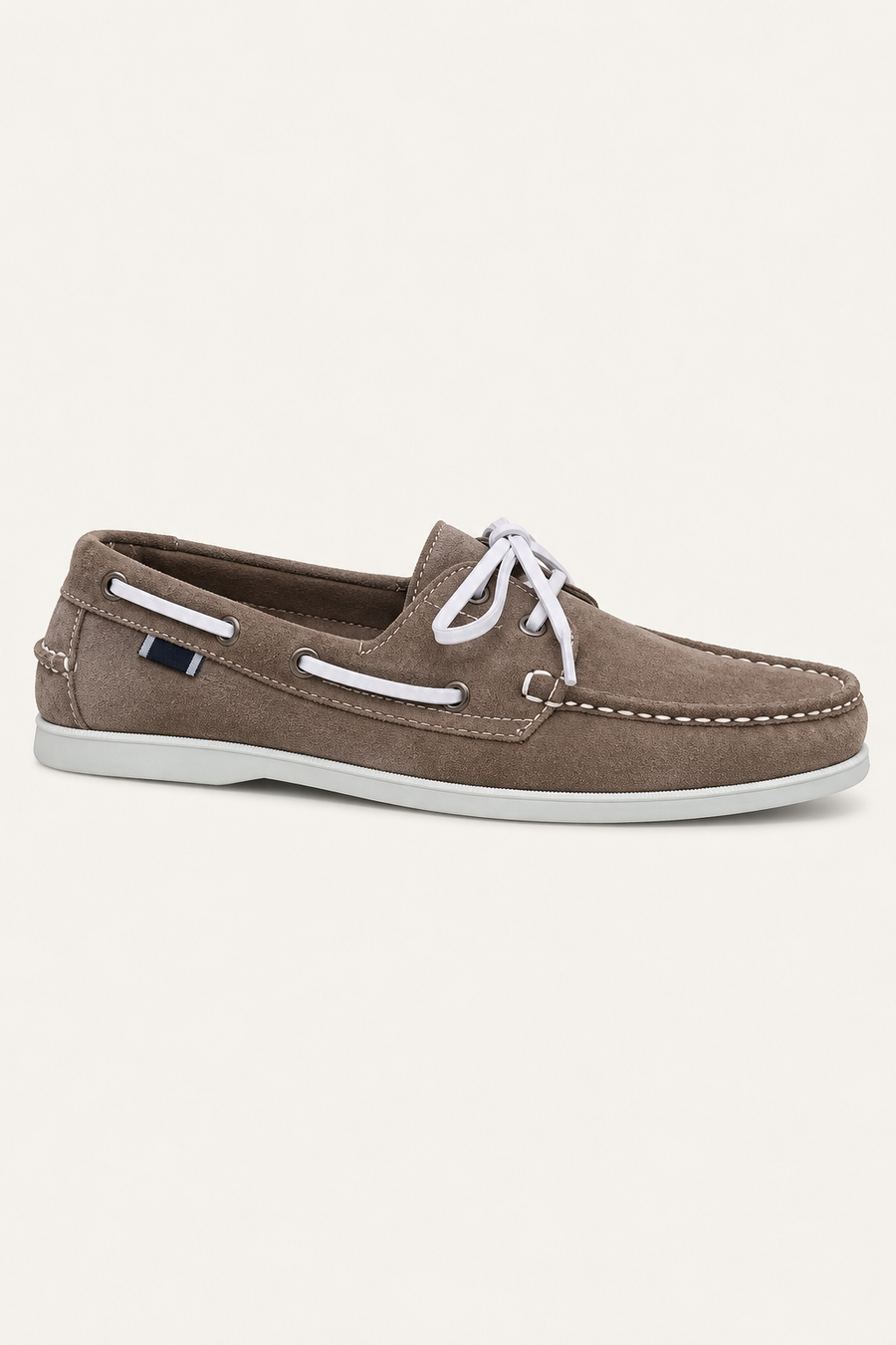 Deravo Suede Docksides Taupe