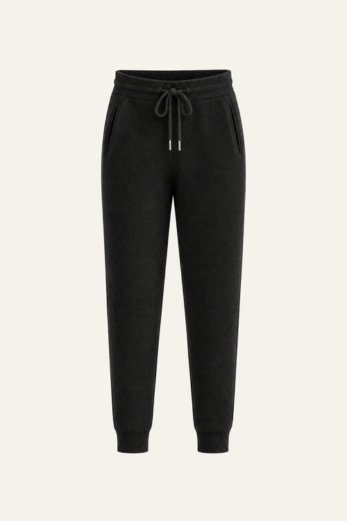 Nelaro Wool Lounge Trousers Black