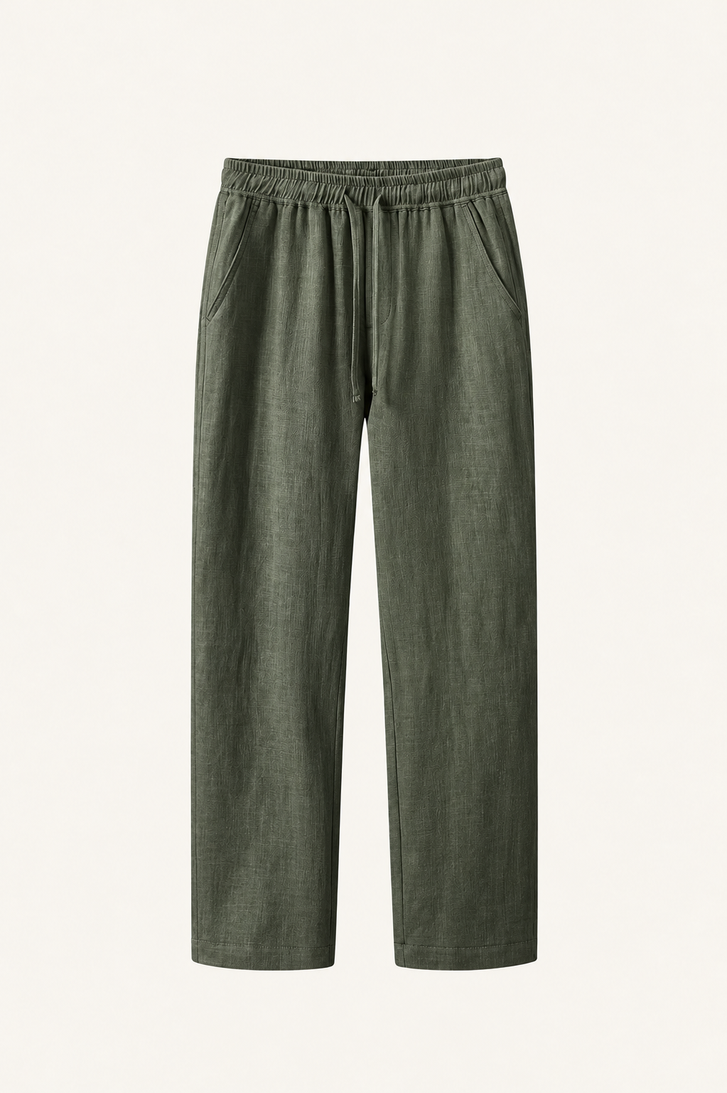 Pinaro Linen Trousers Olive