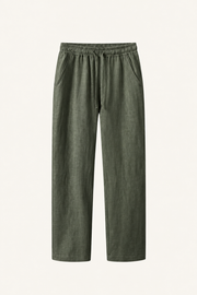 Pinaro Linen Trousers Olive