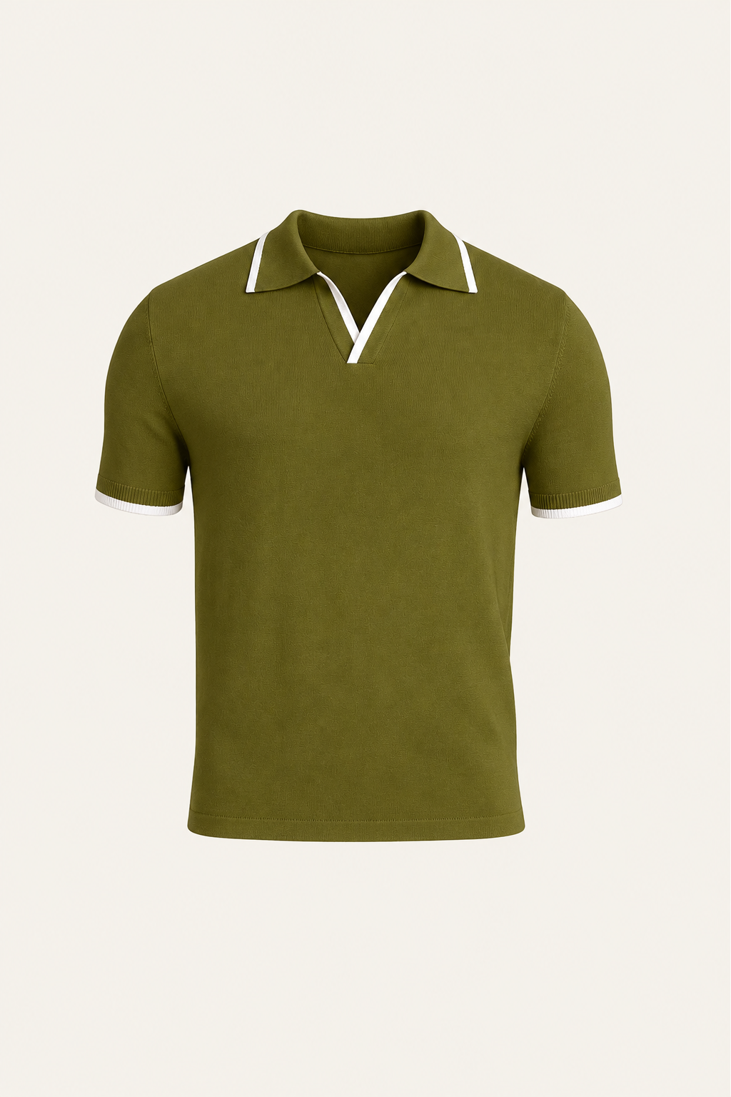 Parivo Knitted Polo Olive