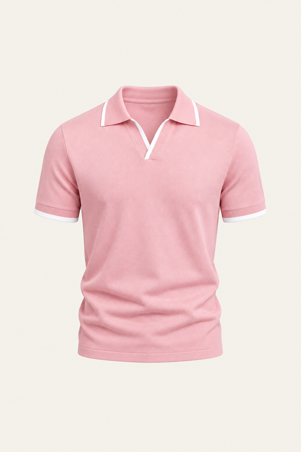 Parivo Knitted Polo Pink