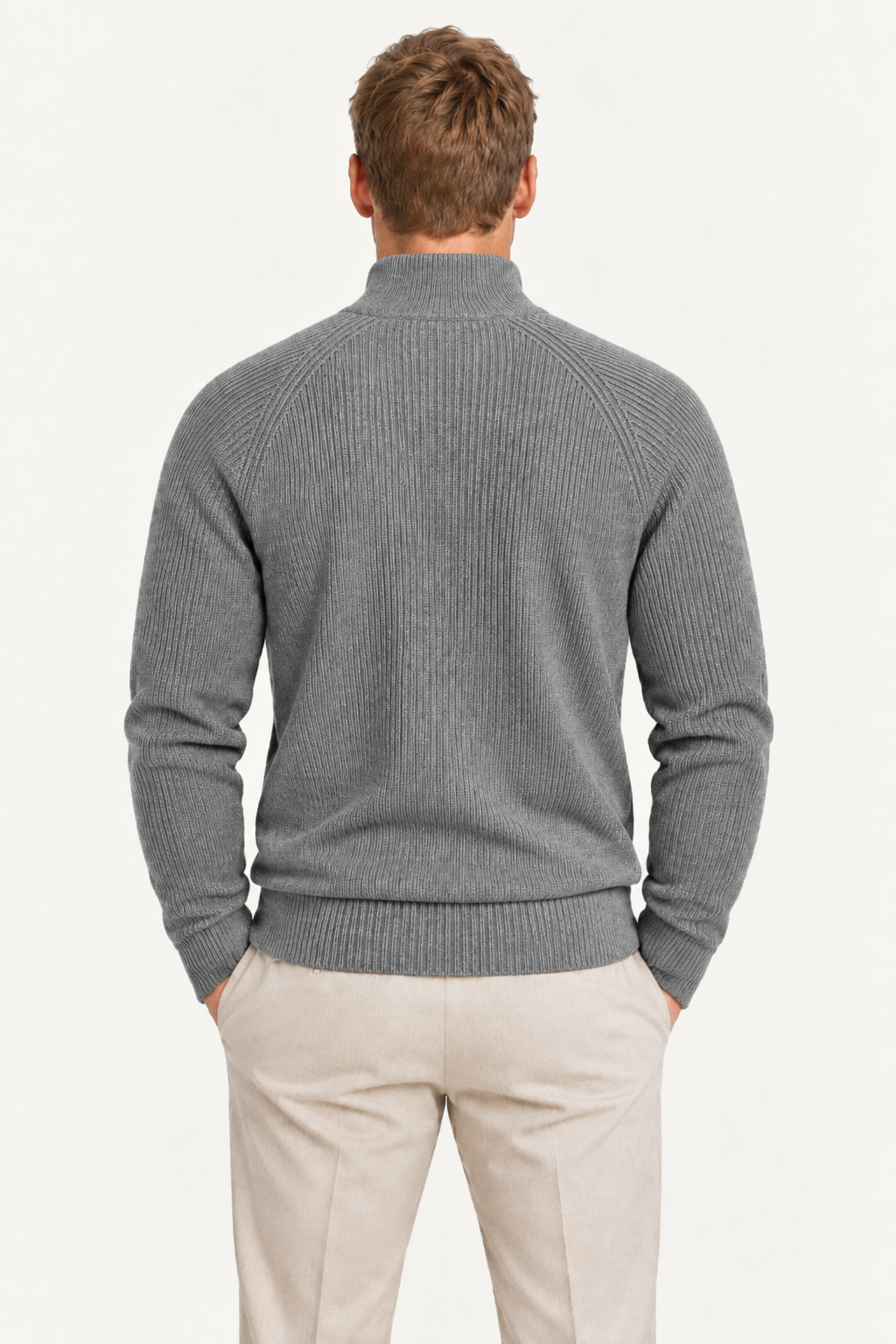 Selano Zip Knit Grey