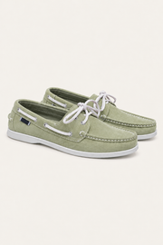 Deravo Suede Docksides Sage
