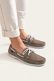 Deravo Suede Docksides Taupe