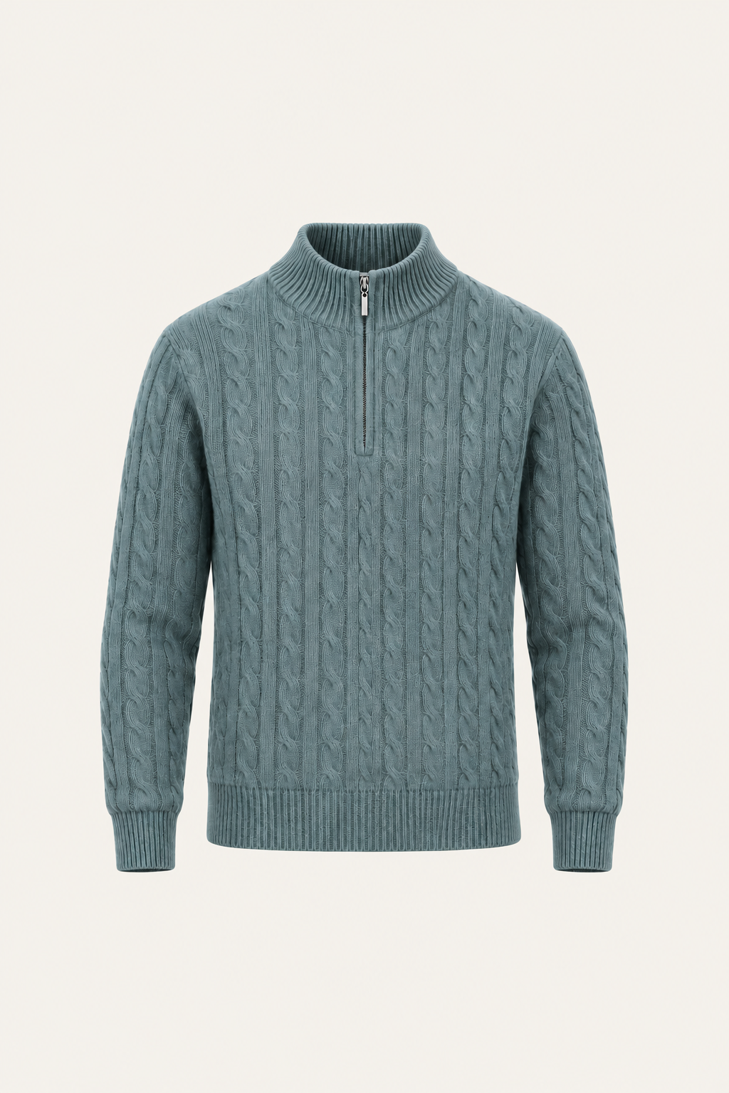 Seviro Australian Wool Cable Knit Teal