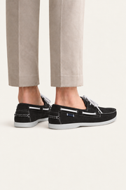 Deravo Suede Docksides Black