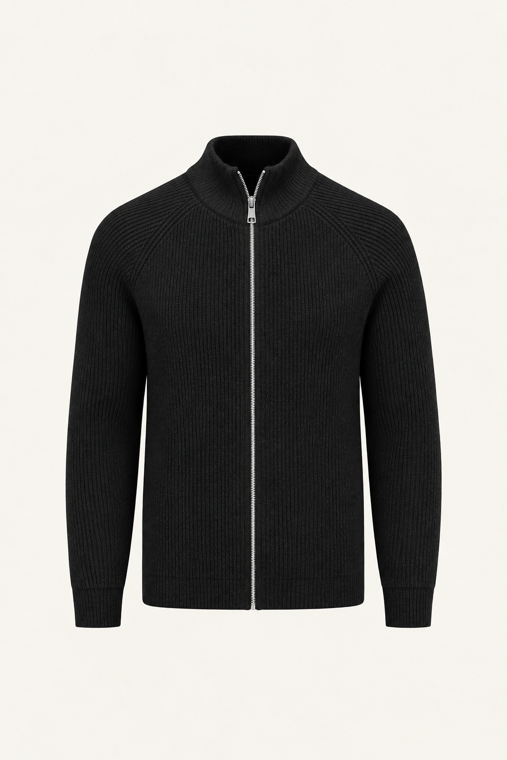 Selano Zip Knit Black