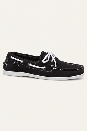Deravo Suede Docksides Black