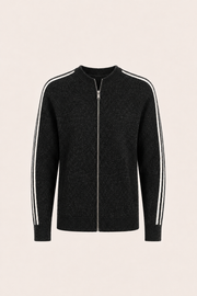 Darilo Wool Zip Knit Black
