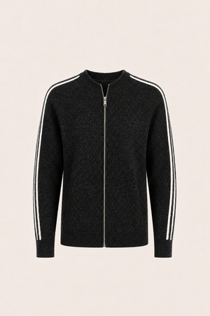 Darilo Wool Zip Knit Black