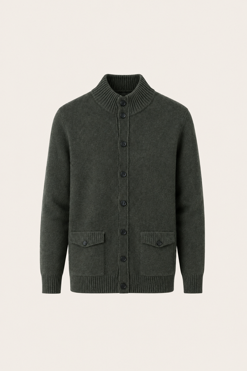 Javino Cashmere Cardigan Green