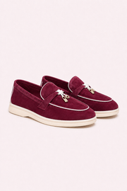 Rovain Buckled Loafers Burgundy