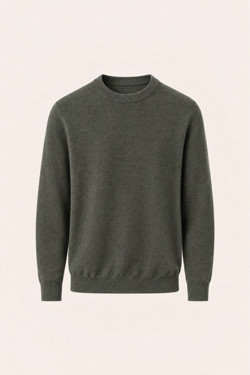 Averin Cashmere Pullover Moss Green