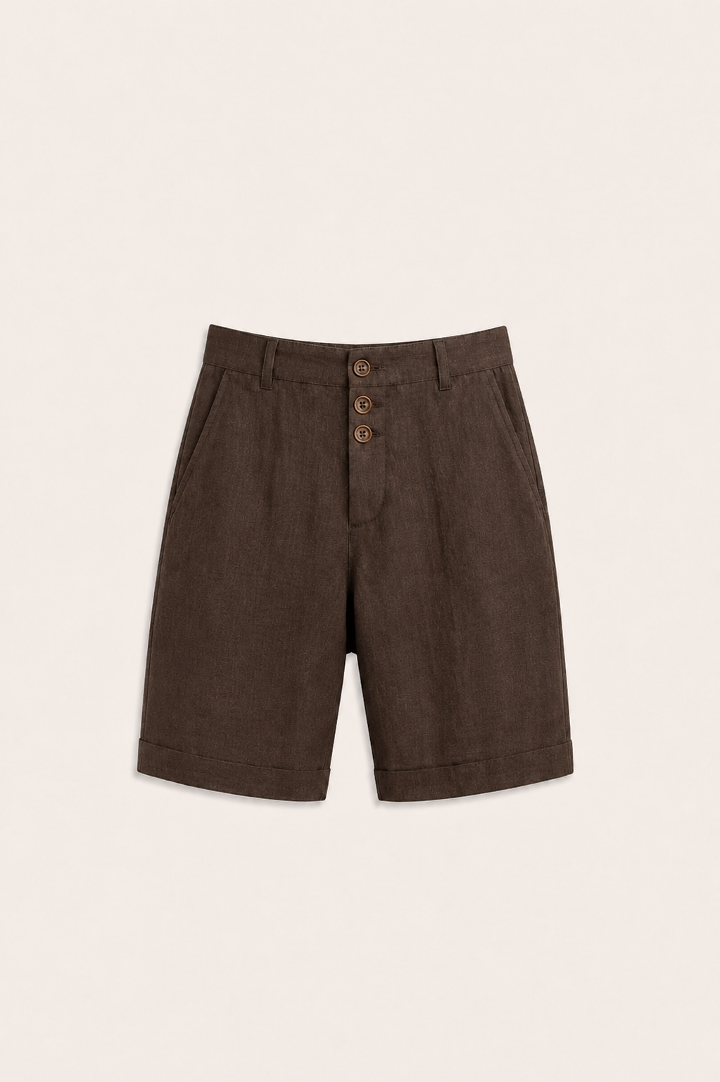 Morano Linen Short Brown