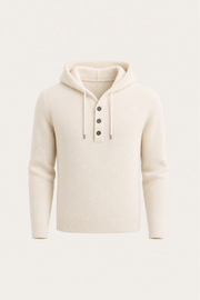 Avaro Merino Hooded Knit Ivory