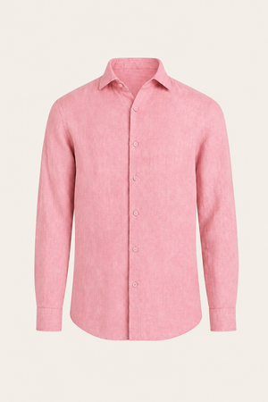 Avari Linen Shirt Salmon