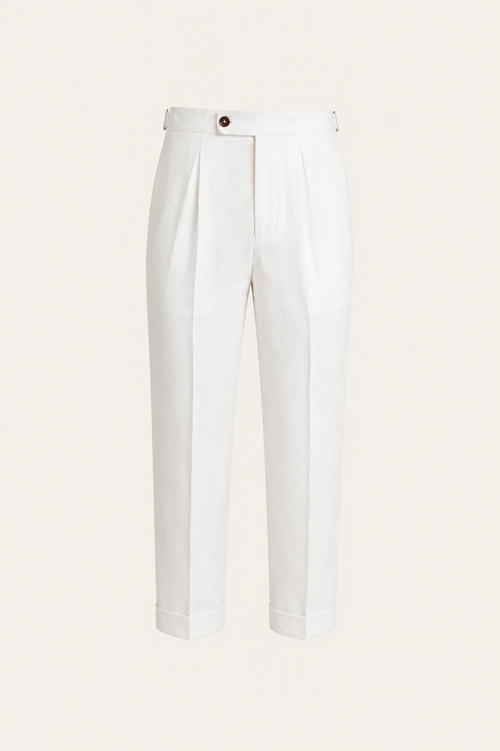 Laveno Linen Trousers White