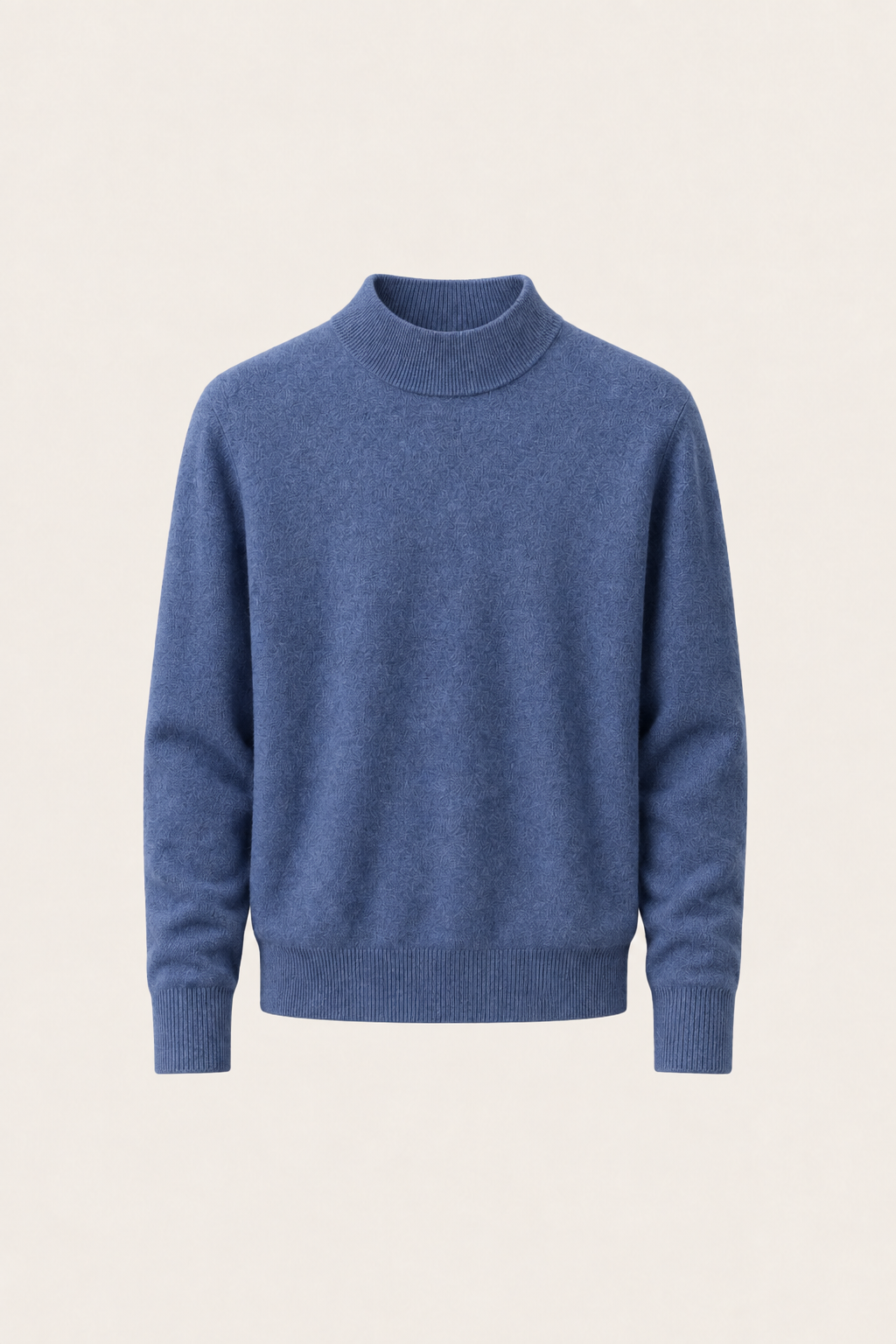 Aurelio Cashmere Mock Neck Cobalt