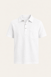 Linano Linen Polo White