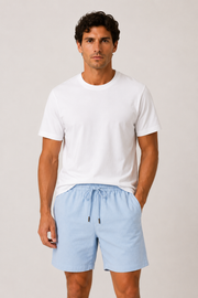 Salivo Linen Short Light Blue