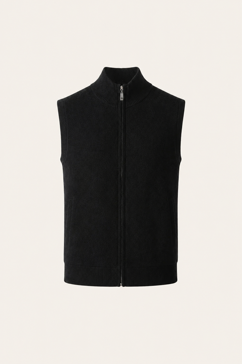 Avenor Wool Vest Black