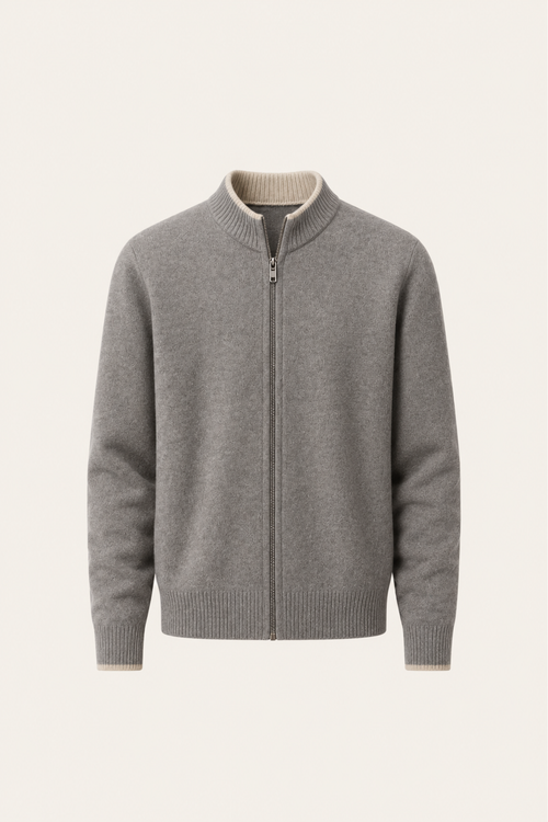 Neviro Wool Cardigan Grey