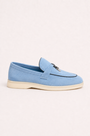 Rovain Buckled Loafers Light Blue
